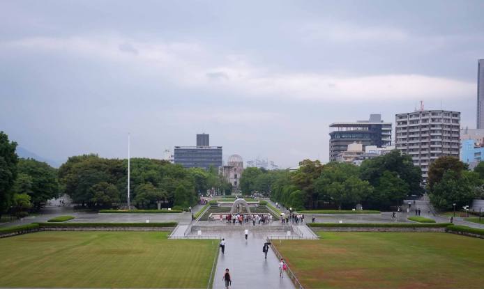 View from Hiroshima Peace Memorial Museum
