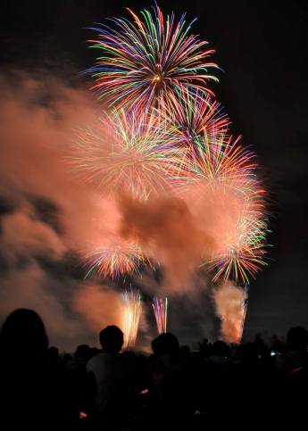 Fireworks festival at Futakotamagawa